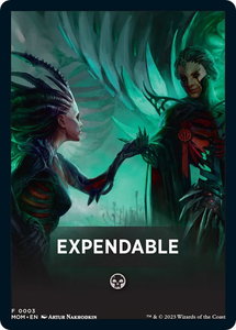 Expendable Theme Card - March of the Machine (MOM) #3 - Token Magic: The Gathering Trading Card