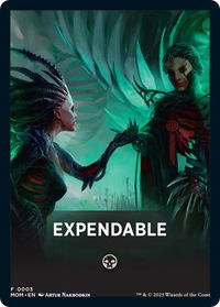 Expendable Theme Card - March of the Machine (MOM) #3 - Token Magic: The Gathering Trading Card