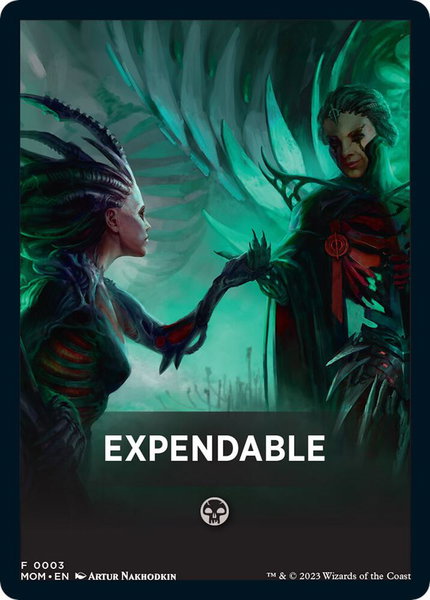 Expendable Theme Card trading card from March of the Machine Expendable Theme Card - March of the Machine Magic: The Gathering trading card