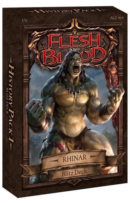 Historic Pack 1 Blitz Deck - Rhinar trading card from History Pack Vol.1 Historic Pack 1 Blitz Deck - Rhinar - History Pack Vol.1 Flesh and Blood trading card