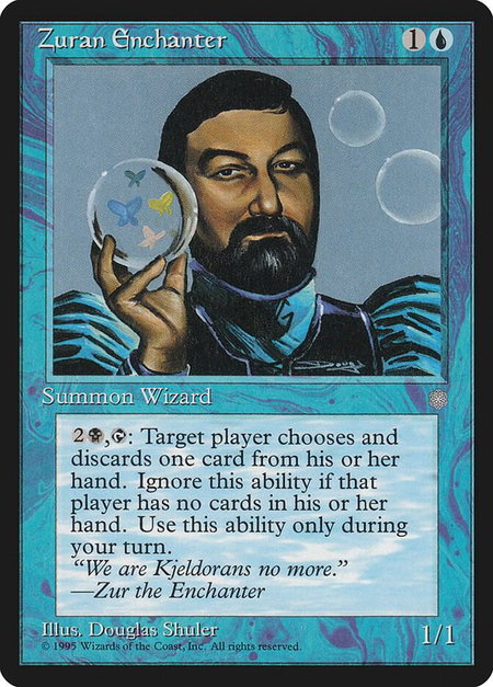 Zuran Enchanter - Ice Age Magic: The Gathering trading card