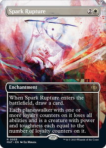 Spark Rupture (Borderless) - March of the Machine: The Aftermath (MAT) #55 - Rare Magic: The Gathering Trading Card