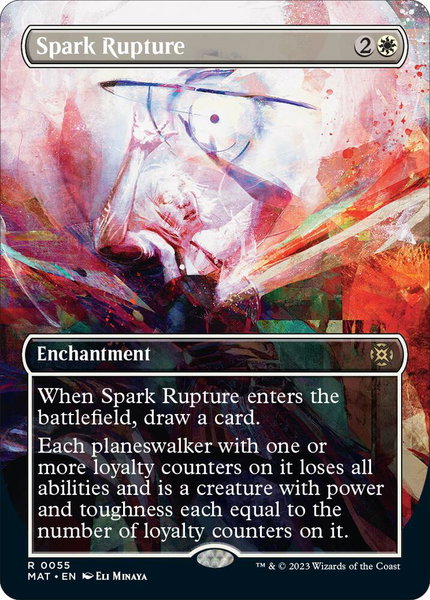 Spark Rupture (Borderless) - March of the Machine: The Aftermath Magic: The Gathering trading card