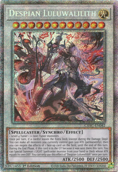 Despian Luluwalilith (Starlight Rare) trading card from Cyberstorm Access Despian Luluwalilith (Starlight Rare) - Cyberstorm Access YuGiOh trading card