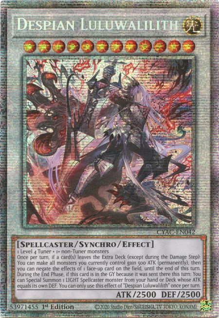 Despian Luluwalilith (Starlight Rare) - Cyberstorm Access YuGiOh trading card