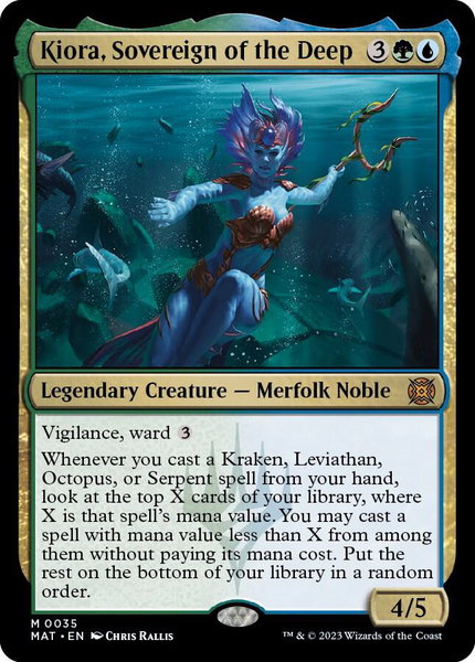 Kiora, Sovereign of the Deep - March of the Machine: The Aftermath Magic: The Gathering trading card