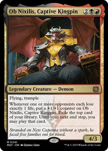 Ob Nixilis, Captive Kingpin - March of the Machine: The Aftermath (MAT) #41 - Mythic Rare Magic: The Gathering Trading Card