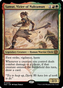 Samut, Vizier of Naktamun - March of the Machine: The Aftermath (MAT) #45 - Mythic Rare Magic: The Gathering Trading Card