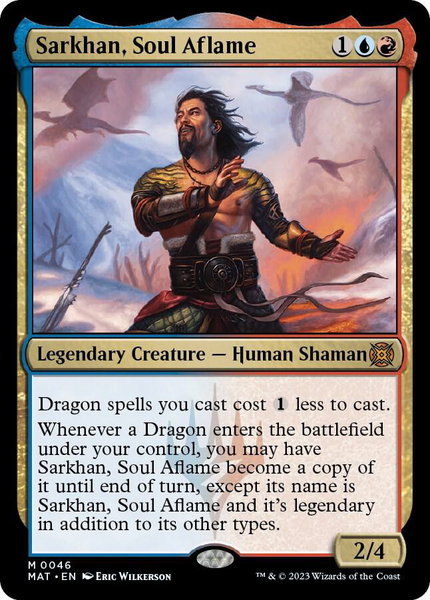 Sarkhan, Soul Aflame trading card from March of the Machine: The Aftermath Sarkhan, Soul Aflame - March of the Machine: The Aftermath Magic: The Gathering trading card