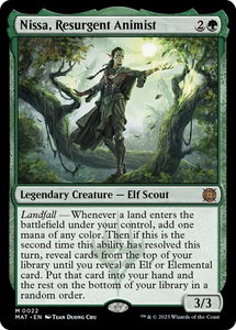 Nissa, Resurgent Animist - March of the Machine: The Aftermath (MAT) #22 - Mythic Rare Magic: The Gathering Trading Card