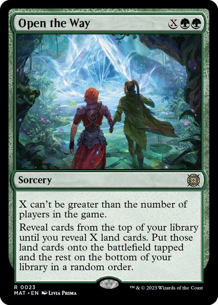Open the Way - March of the Machine: The Aftermath Magic: The Gathering trading card