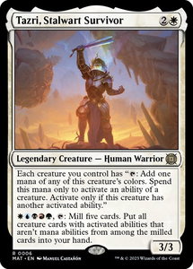 Tazri, Stalwart Survivor - March of the Machine: The Aftermath (MAT) #6 - Rare Magic: The Gathering Trading Card