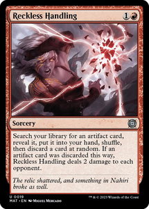 Reckless Handling - March of the Machine: The Aftermath (MAT) #19 - Uncommon Magic: The Gathering Trading Card