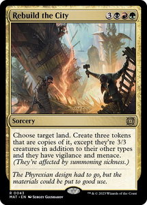 Rebuild the City - March of the Machine: The Aftermath (MAT) #43 - Rare Magic: The Gathering Trading Card