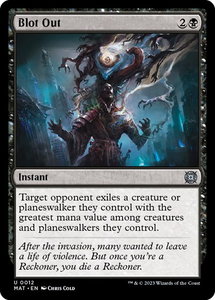Blot Out - March of the Machine: The Aftermath (MAT) #12 - Uncommon Magic: The Gathering Trading Card