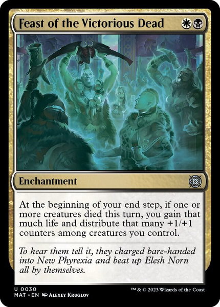 Feast of the Victorious Dead - March of the Machine: The Aftermath Magic: The Gathering trading card