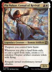 Pia Nalaar, Consul of Revival - March of the Machine: The Aftermath (MAT) #42 - Rare Magic: The Gathering Trading Card