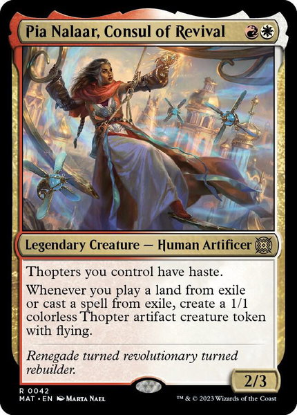 Pia Nalaar, Consul of Revival - March of the Machine: The Aftermath Magic: The Gathering trading card