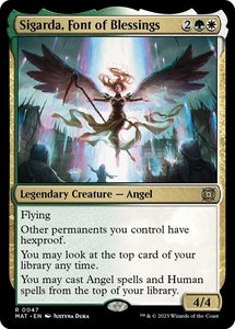 Sigarda, Font of Blessings - March of the Machine: The Aftermath (MAT) #47 - Rare Magic: The Gathering Trading Card