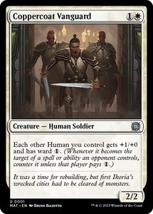 Coppercoat Vanguard - March of the Machine: The Aftermath (MAT) #1 - Uncommon Magic: The Gathering Trading Card