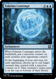Tolarian Contempt - March of the Machine: The Aftermath (MAT) #8 - Uncommon Magic: The Gathering Trading Card