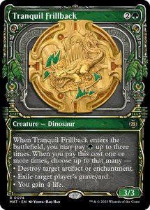 Tranquil Frillback (Showcase) - March of the Machine: The Aftermath (MAT) #74 - Rare Magic: The Gathering Trading Card