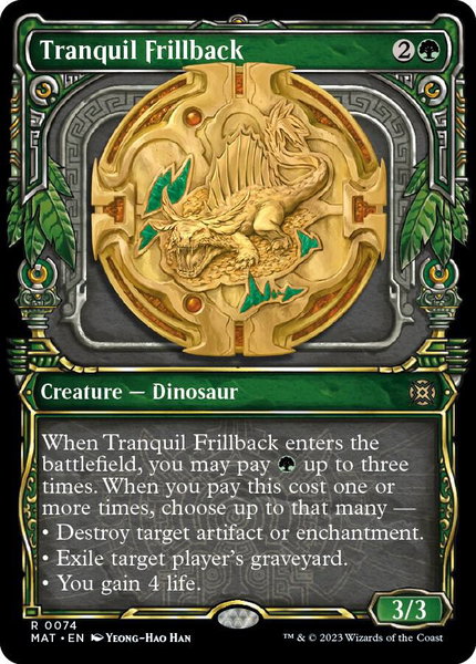 Tranquil Frillback (Showcase) - March of the Machine: The Aftermath Magic: The Gathering trading card