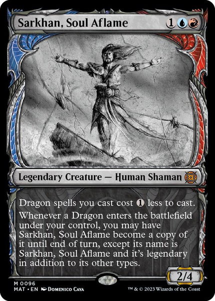 Sarkhan, Soul Aflame (Showcase) trading card from March of the Machine: The Aftermath Sarkhan, Soul Aflame (Showcase) - March of the Machine: The Aftermath Magic: The Gathering trading card