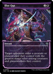 Blot Out (Showcase) - March of the Machine: The Aftermath (MAT) #62 - Uncommon Magic: The Gathering Trading Card