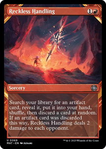 Reckless Handling (Showcase) - March of the Machine: The Aftermath (MAT) #69 - Uncommon Magic: The Gathering Trading Card