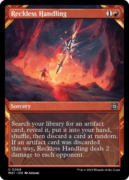 Reckless Handling (Showcase) - March of the Machine: The Aftermath Magic: The Gathering trading card
