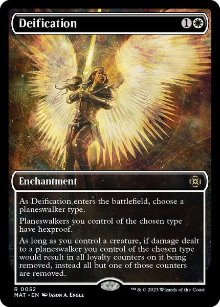Deification (Showcase) trading card from March of the Machine: The Aftermath Deification (Showcase) - March of the Machine: The Aftermath Magic: The Gathering trading card
