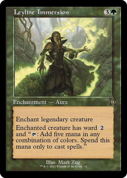 Leyline Immersion (Retro Frame) trading card from March of the Machine: The Aftermath Leyline Immersion (Retro Frame) - March of the Machine: The Aftermath Magic: The Gathering trading card