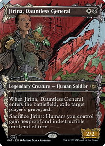 Jirina, Dauntless General (Showcase) - March of the Machine: The Aftermath (MAT) #82 - Rare Magic: The Gathering Trading Card