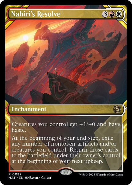 Nahiri's Resolve (Showcase) - March of the Machine: The Aftermath Magic: The Gathering trading card