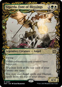 Sigarda, Font of Blessings (Showcase) - March of the Machine: The Aftermath (MAT) #97 - Rare Magic: The Gathering Trading Card