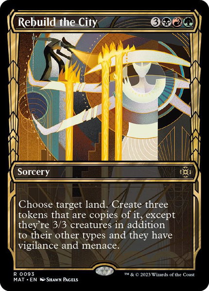 Rebuild the City (Showcase) - March of the Machine: The Aftermath Magic: The Gathering trading card