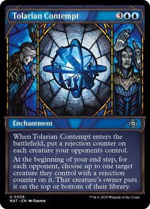 Tolarian Contempt (Showcase) - March of the Machine: The Aftermath (MAT) #58 - Uncommon Magic: The Gathering Trading Card