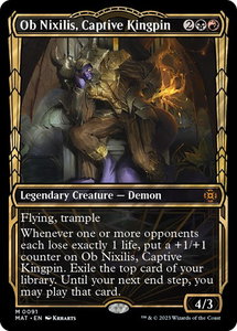 Ob Nixilis, Captive Kingpin (Showcase) - March of the Machine: The Aftermath (MAT) #91 - Mythic Rare Magic: The Gathering Trading Card