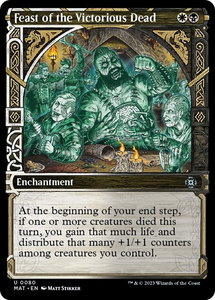 Feast of the Victorious Dead (Showcase) - March of the Machine: The Aftermath (MAT) #80 - Uncommon Magic: The Gathering Trading Card