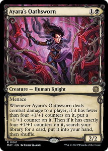 Ayara's Oathsworn (Showcase) - March of the Machine: The Aftermath (MAT) #61 - Rare Magic: The Gathering Trading Card