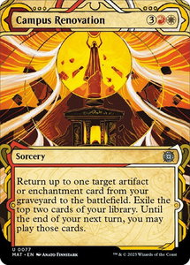 Campus Renovation (Showcase) - March of the Machine: The Aftermath (MAT) #77 - Uncommon Magic: The Gathering Trading Card