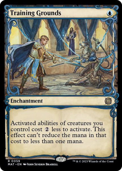 Training Grounds (Showcase) trading card from March of the Machine: The Aftermath Training Grounds (Showcase) - March of the Machine: The Aftermath Magic: The Gathering trading card