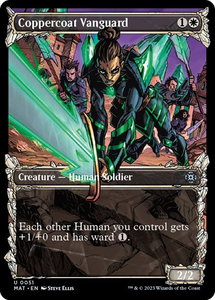 Coppercoat Vanguard (Showcase) - March of the Machine: The Aftermath (MAT) #51 - Uncommon Magic: The Gathering Trading Card
