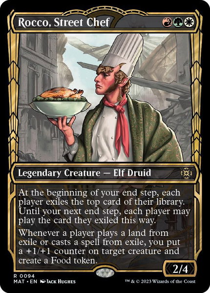Rocco, Street Chef (Showcase) - March of the Machine: The Aftermath Magic: The Gathering trading card