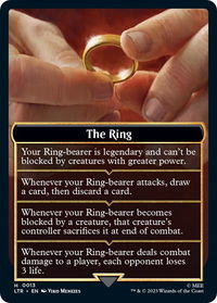 The Ring Helper Card - Universes Beyond: The Lord of the Rings: Tales of Middle-earth (LTR) #13 - Token Magic: The Gathering Trading Card