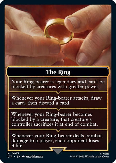 The Ring Helper Card - Universes Beyond: The Lord of the Rings: Tales of Middle-earth Magic: The Gathering trading card