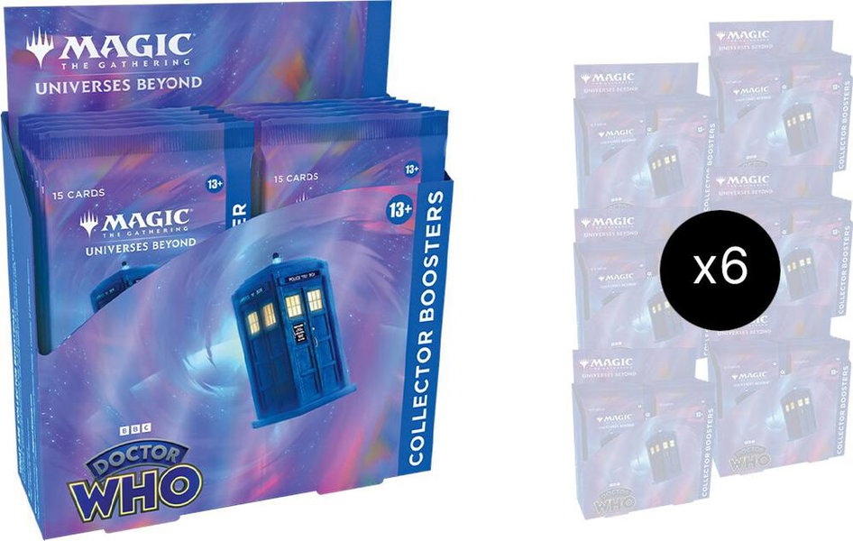 Universes Beyond: Doctor Who - Collector Booster Display Case trading card from Universes Beyond: Doctor Who Universes Beyond: Doctor Who - Collector Booster Display Case - Universes Beyond: Doctor Who Magic: The Gathering trading card