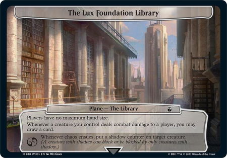 The Lux Foundation Library - Planechase: Universes Beyond: Doctor Who Magic: The Gathering trading card