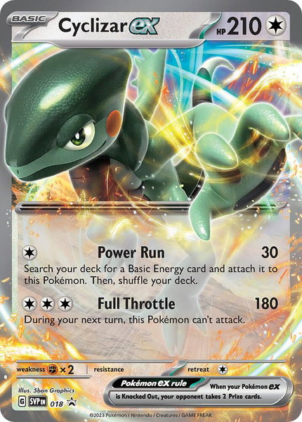 Cyclizar ex - 018 trading card from SV: Scarlet & Violet Promo Cards Cyclizar ex - 018 - SV: Scarlet & Violet Promo Cards Pokémon trading card